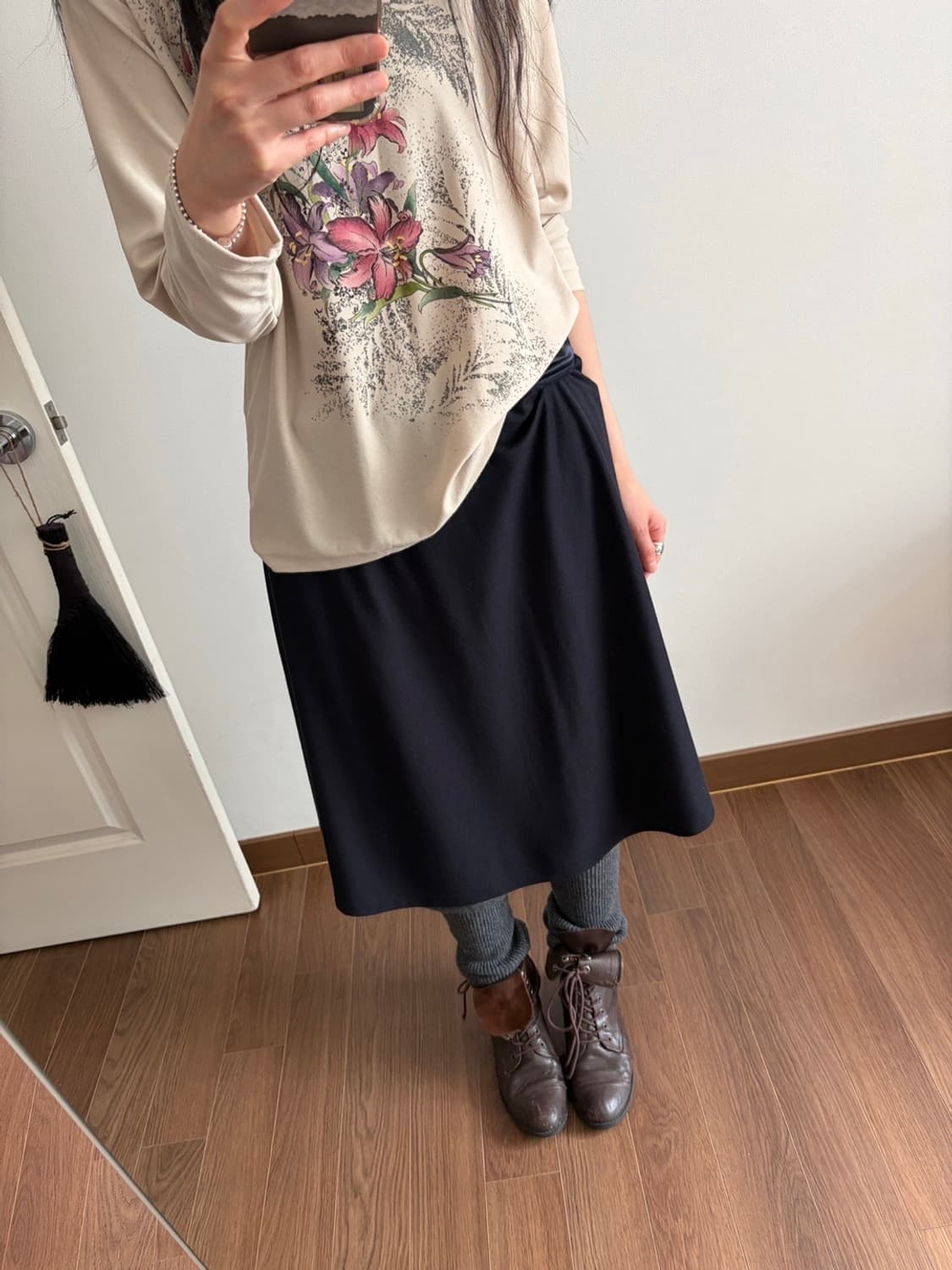 poly | rayon blend skirt 상품이미지1