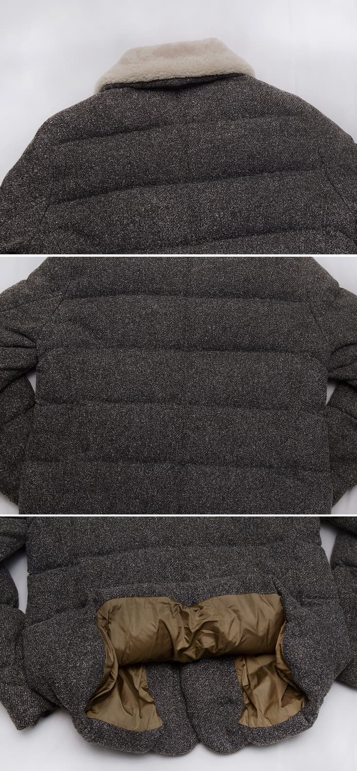 시리즈 (series) 라파예트 양털카라 트위드 다운패딩 자켓 (100) 상품이미지5