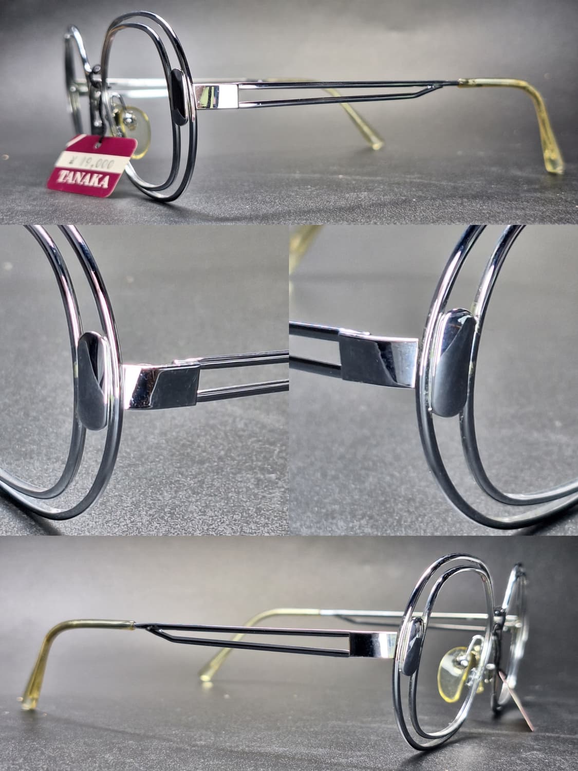 80s 프랑스 빈티지 데드스톡 미사용/51mm 안경테 ESSEL HOYA 상품이미지3