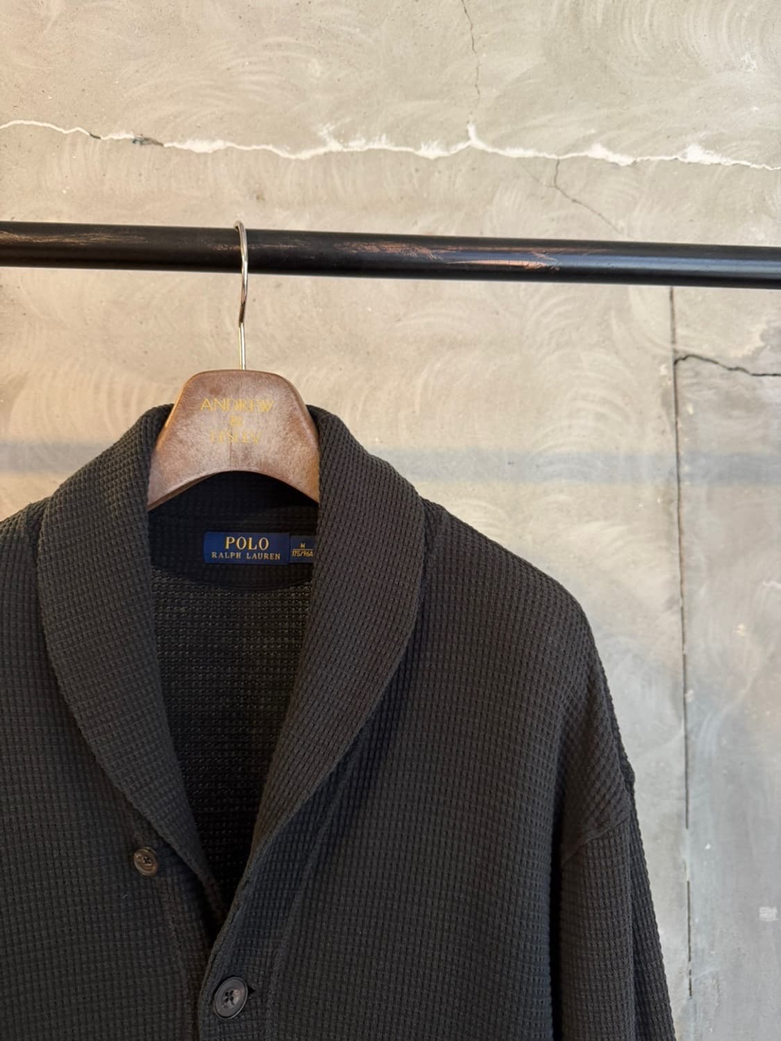 폴로 랄프로렌 와플 패브릭 숄칼라 가디건 100 상품이미지4