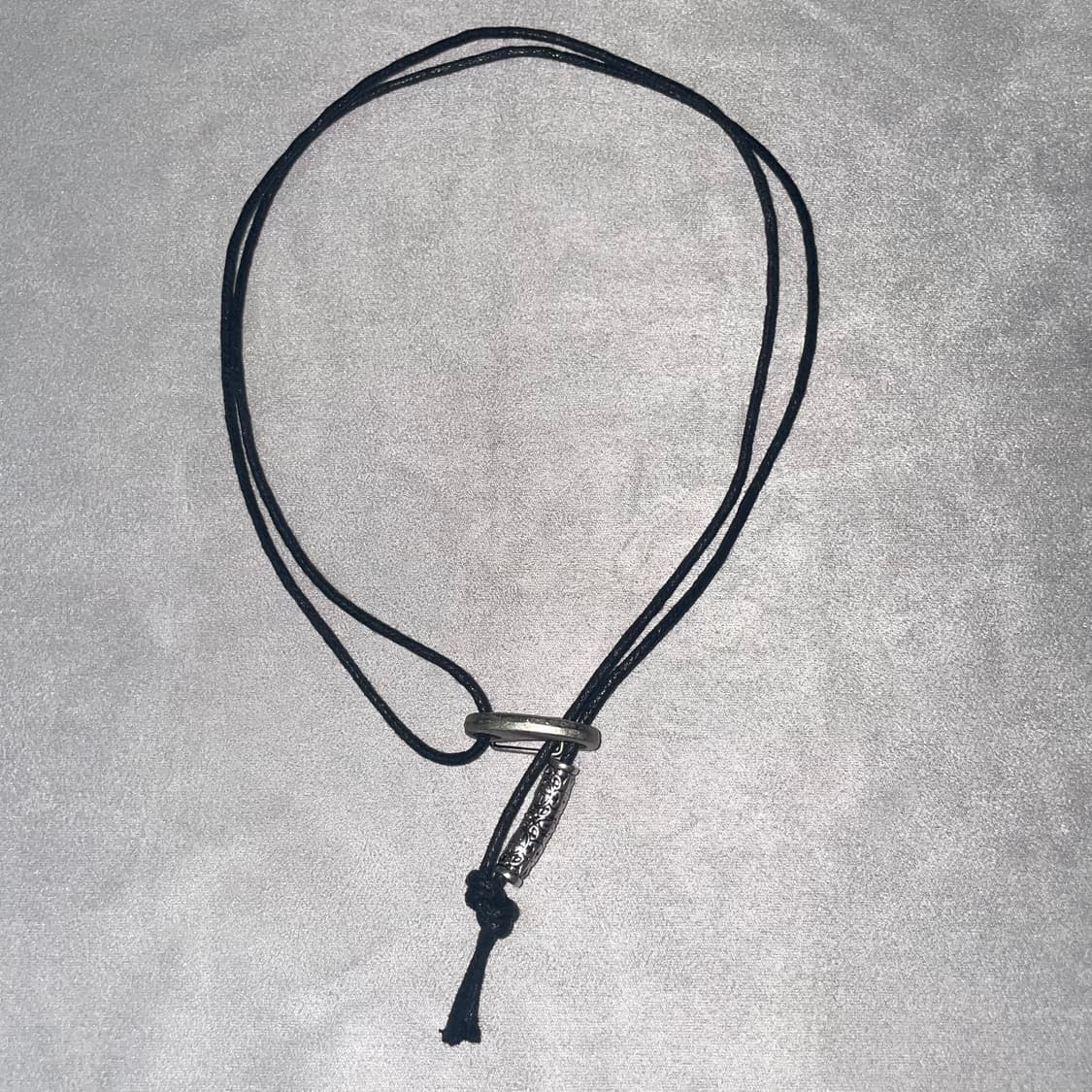 Vintage leather chain necklace 상품이미지2