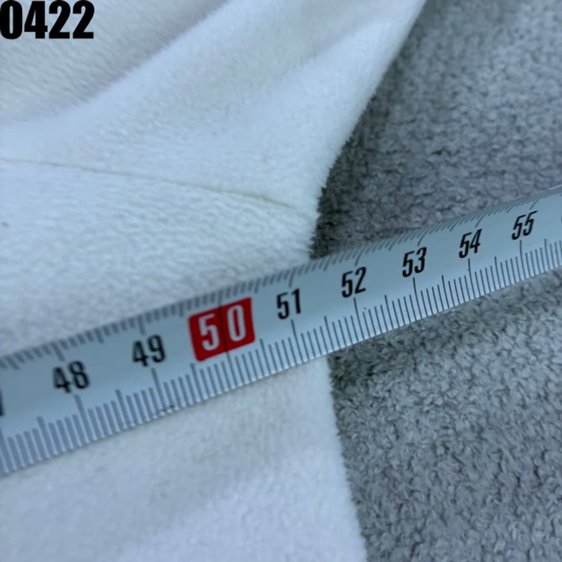 와이드앵글 화이트 하프넥 기모 맨투맨 티셔츠 m 상품이미지4