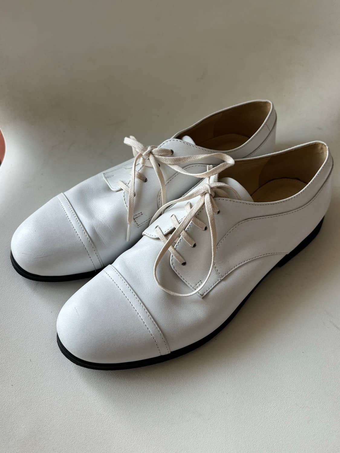 질샌더 화이트 레더 로퍼 37size 상품이미지2