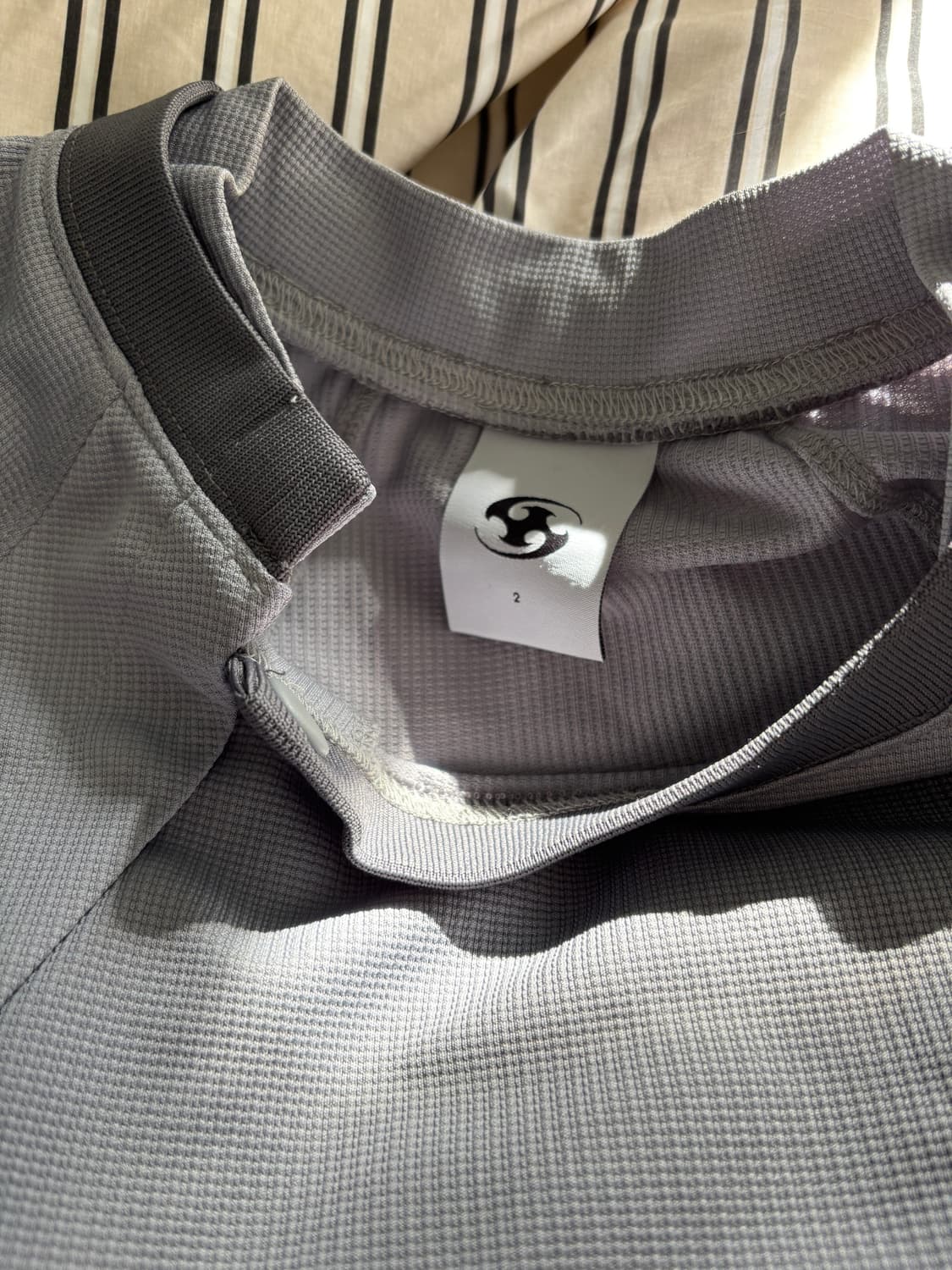 산산기어 PLACKET LONG SLEEVES [Grey] 2 size 상품이미지5