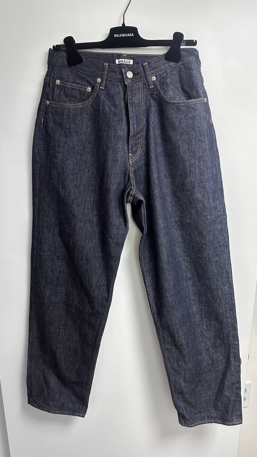 오라리 하드 트위스트 데님 와이드 팬츠 인디고 30 상품이미지2