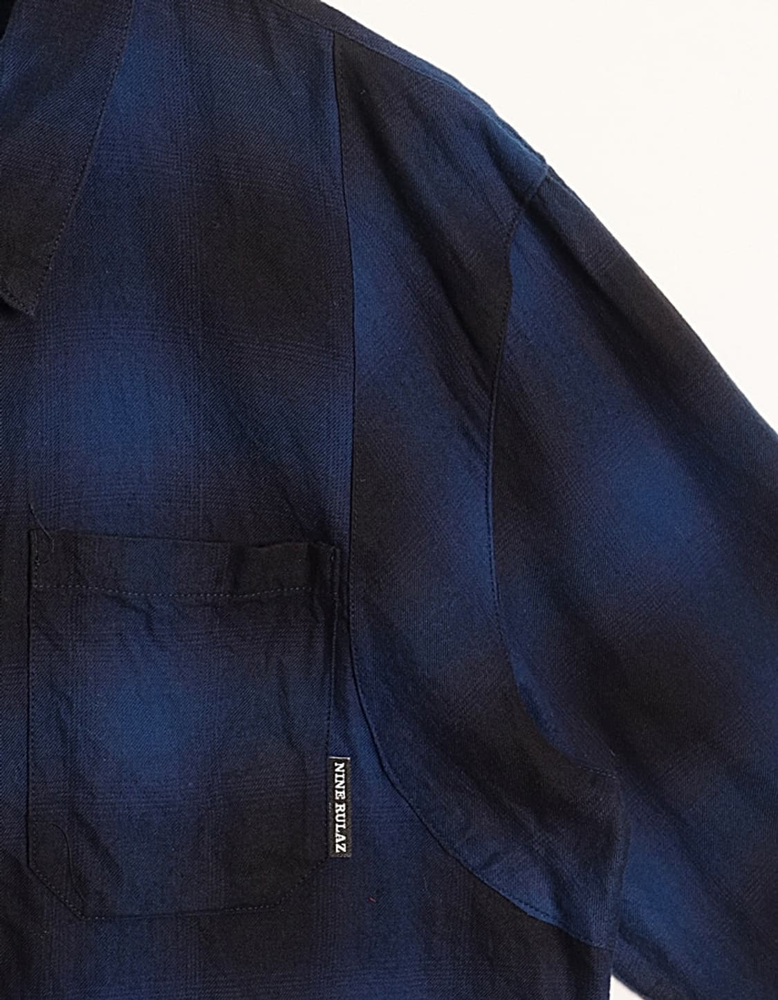 NINE Rulez Line Hombre Check Western Shi 상품이미지2