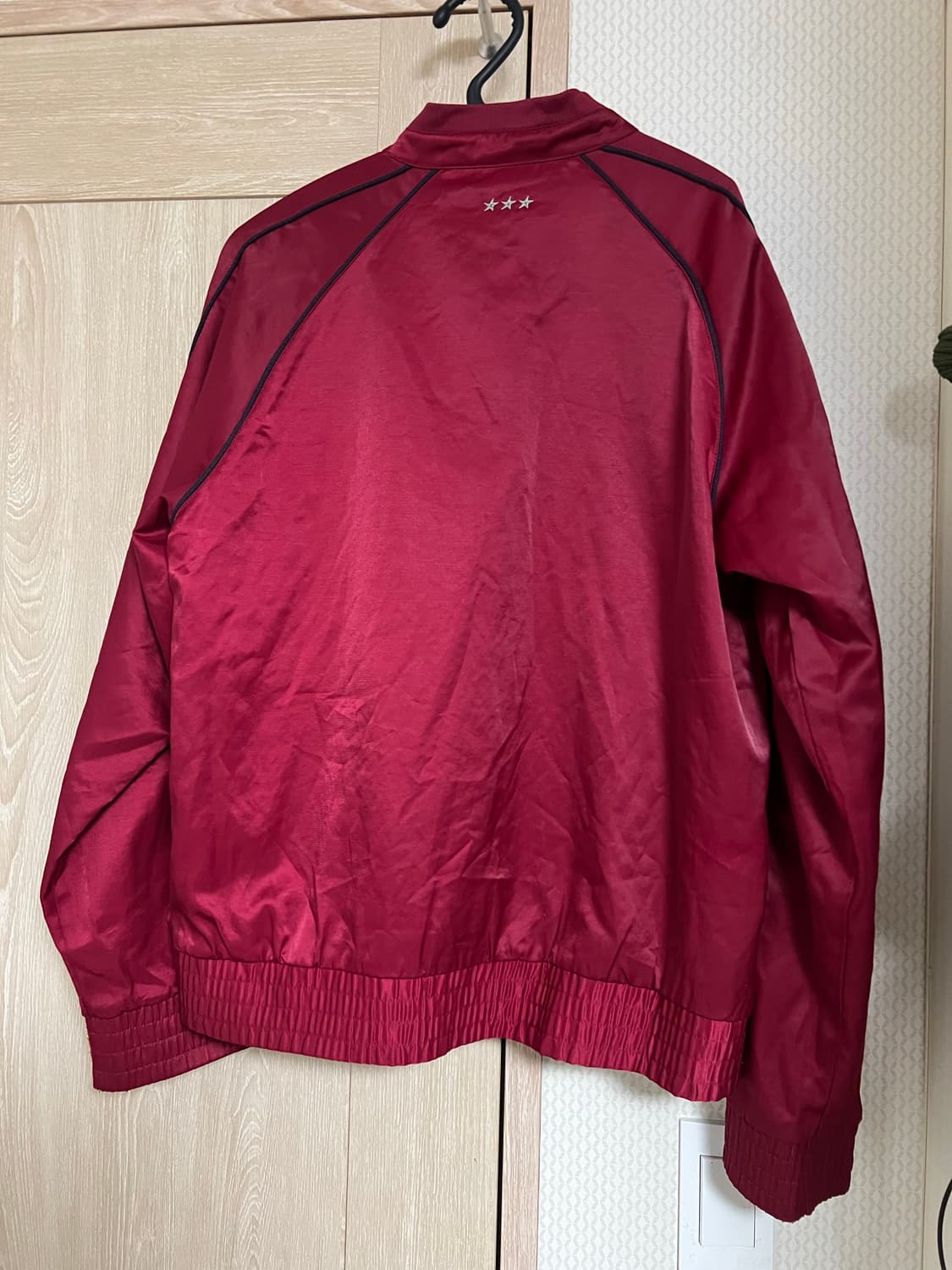 00s 올드스쿨 빈티지 나이키 버건디 메탈 스우시 집업 상품이미지2