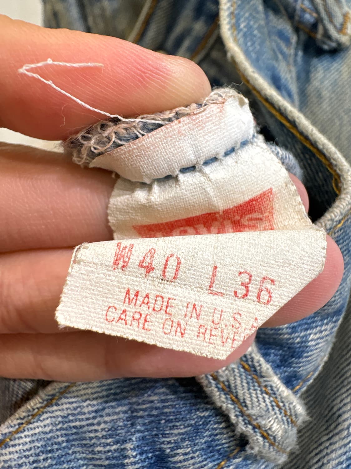 90’s LEVIS (Made in USA) 데님팬츠 상품이미지9