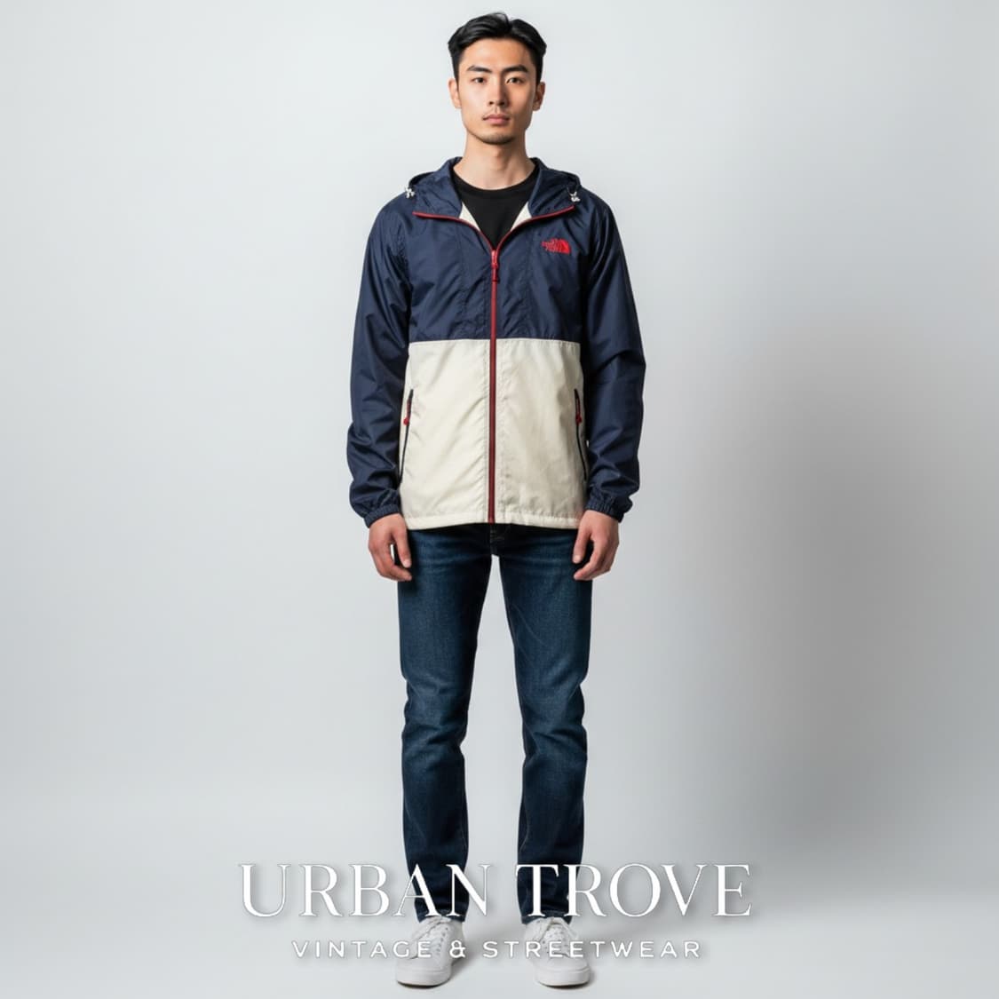 노스페이스 컬러블록 경량 바람막이 자켓 M 가성비 상품이미지2