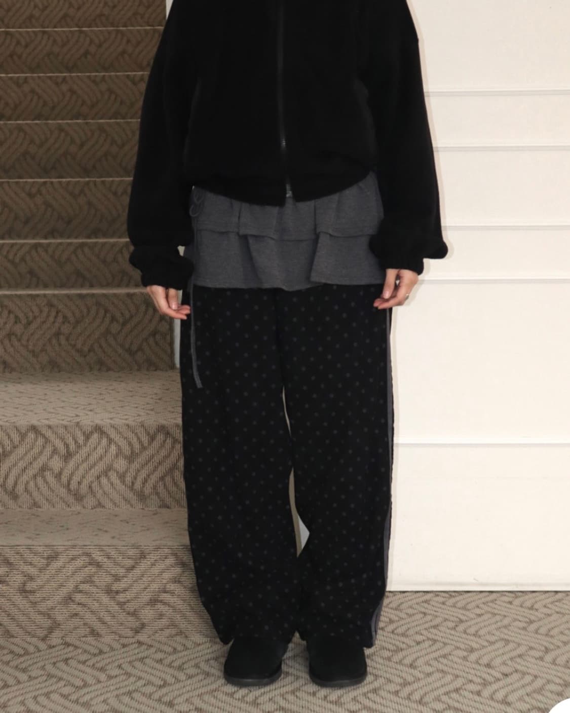 김미 도트 트랙팬츠 상품이미지2