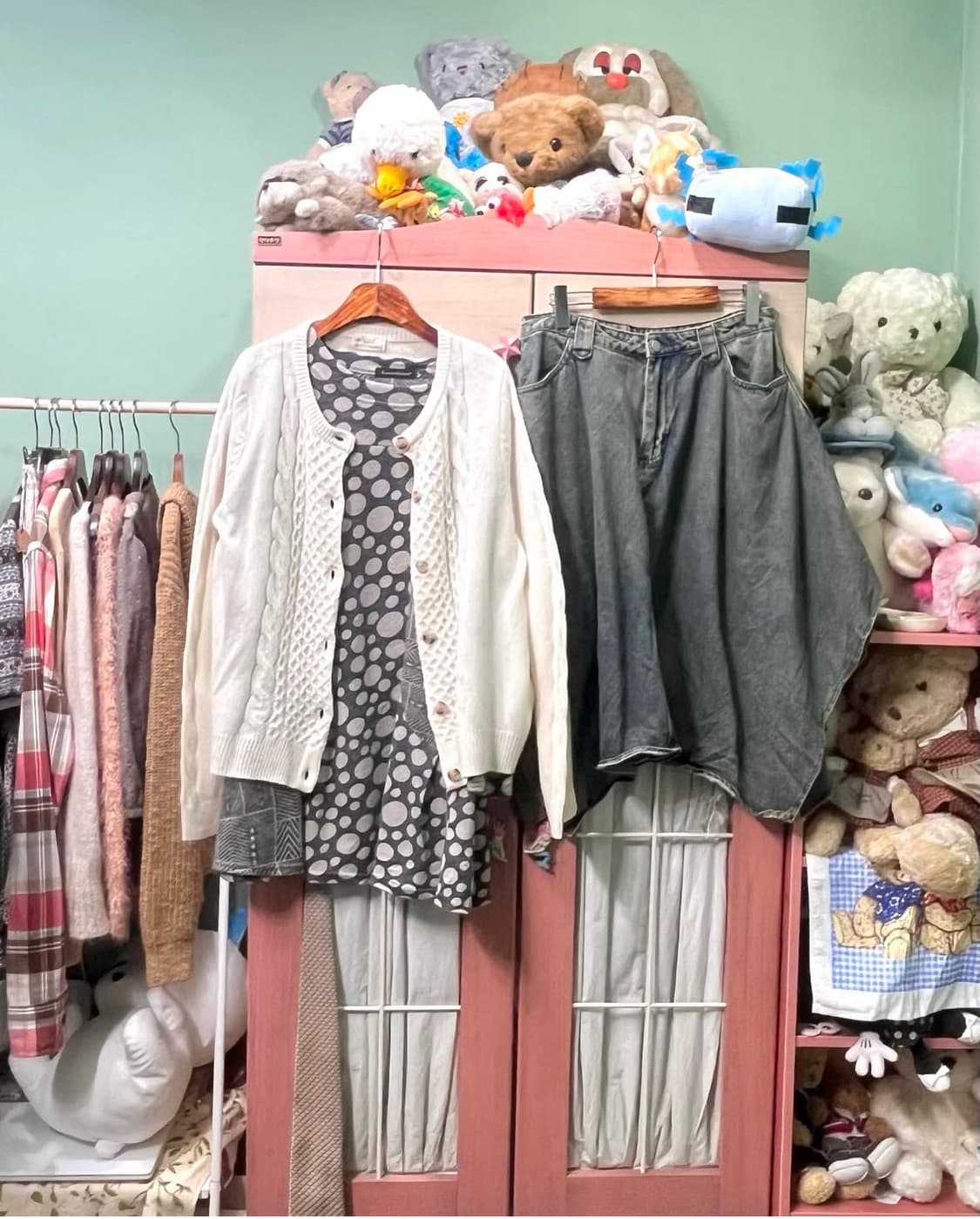 카모메산장 빈티지 모리 코디 세트 (상의세트) 상품이미지1