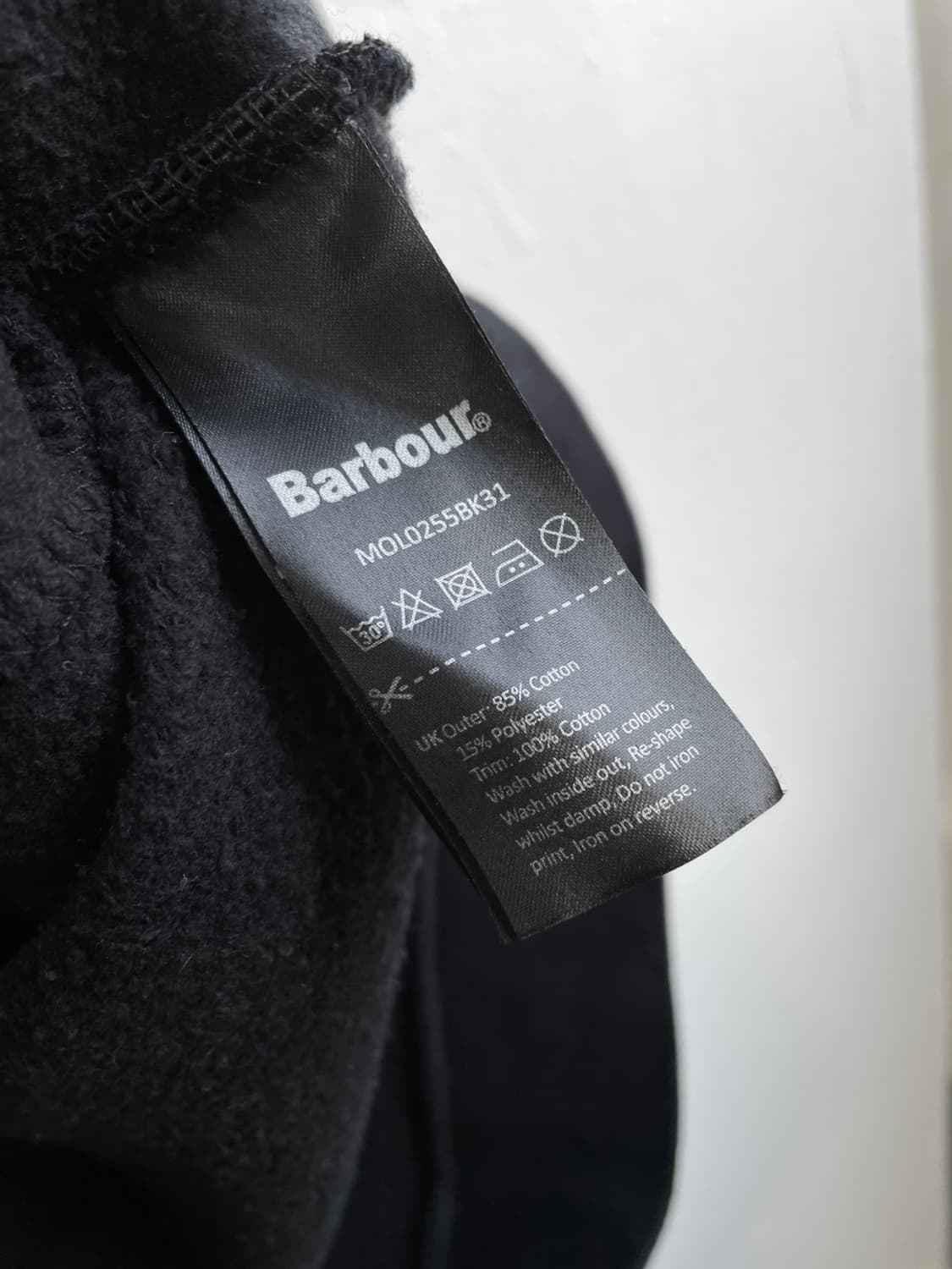 바버 인터내셔널 에센셜 하프집업 맨투맨 상품이미지5