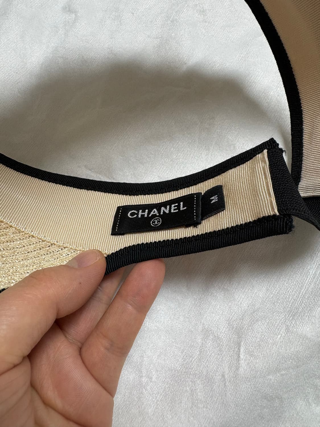 샤넬 리본 선바이저 모자 상품이미지8