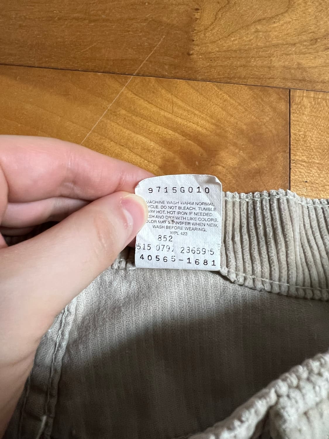 Rare) 90s levi’s 565 wide leg 코듀로이 팬츠 상품이미지5
