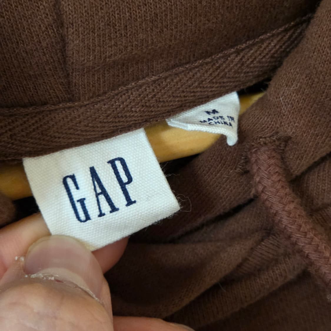 GAP 브라운 오버핏 후드티 상품이미지7