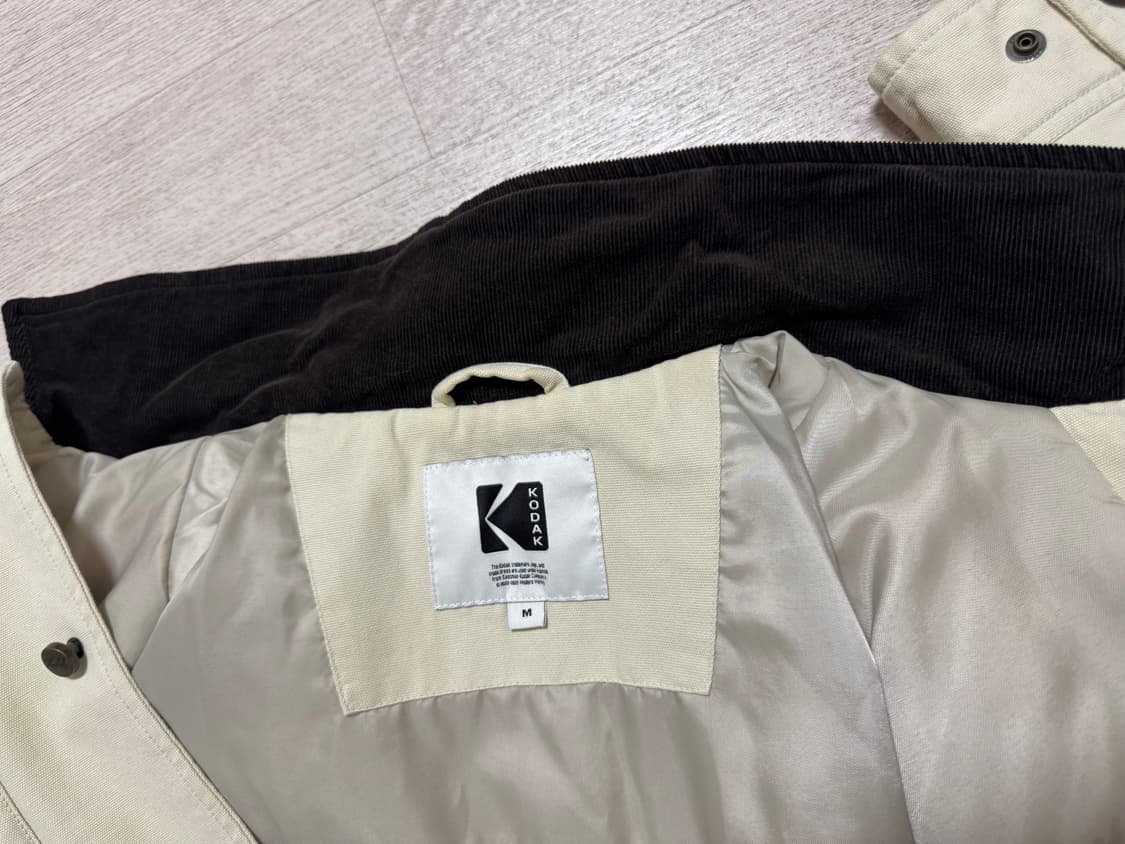 코닥 레시피 안감형 가먼트워싱 코튼 자켓 IVORY (M) 상품이미지6