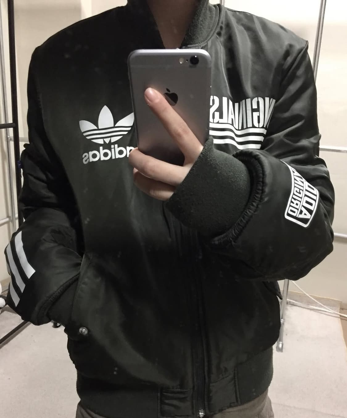 아디다스 카키 항공점퍼 패딩 자켓 85 상품이미지1