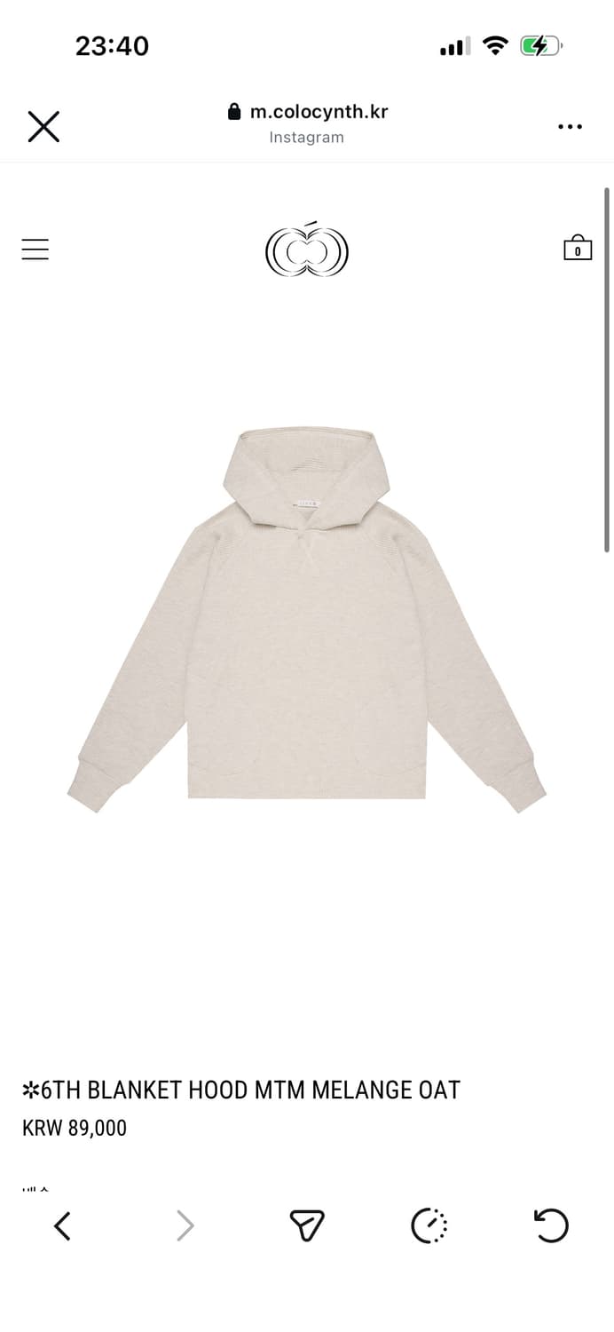 콜로신스 블랭킷 후드 멜란지 상품이미지1