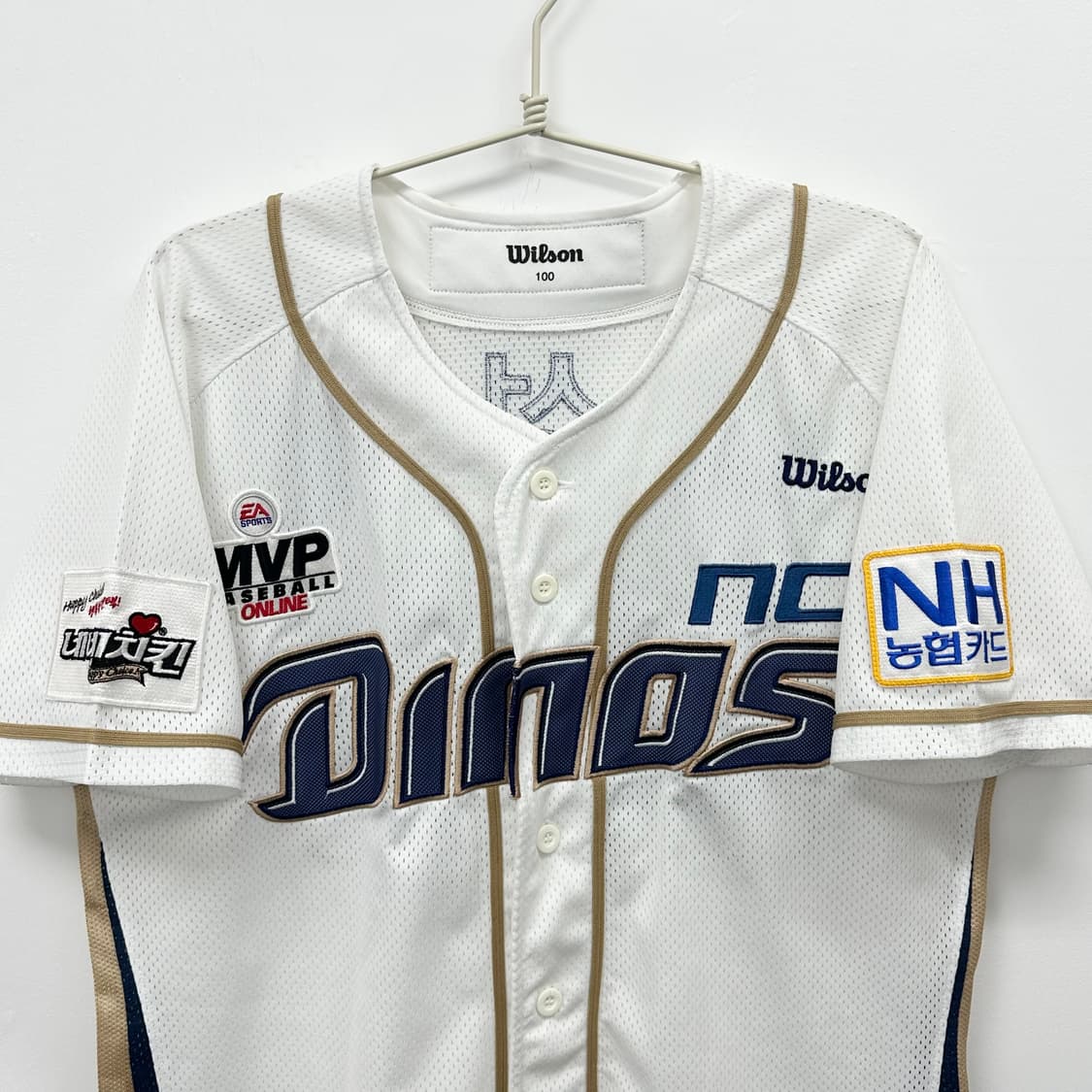 윌슨 NC다이노스 홈 어센틱 나성범 마킹 유니폼 100 상품이미지2