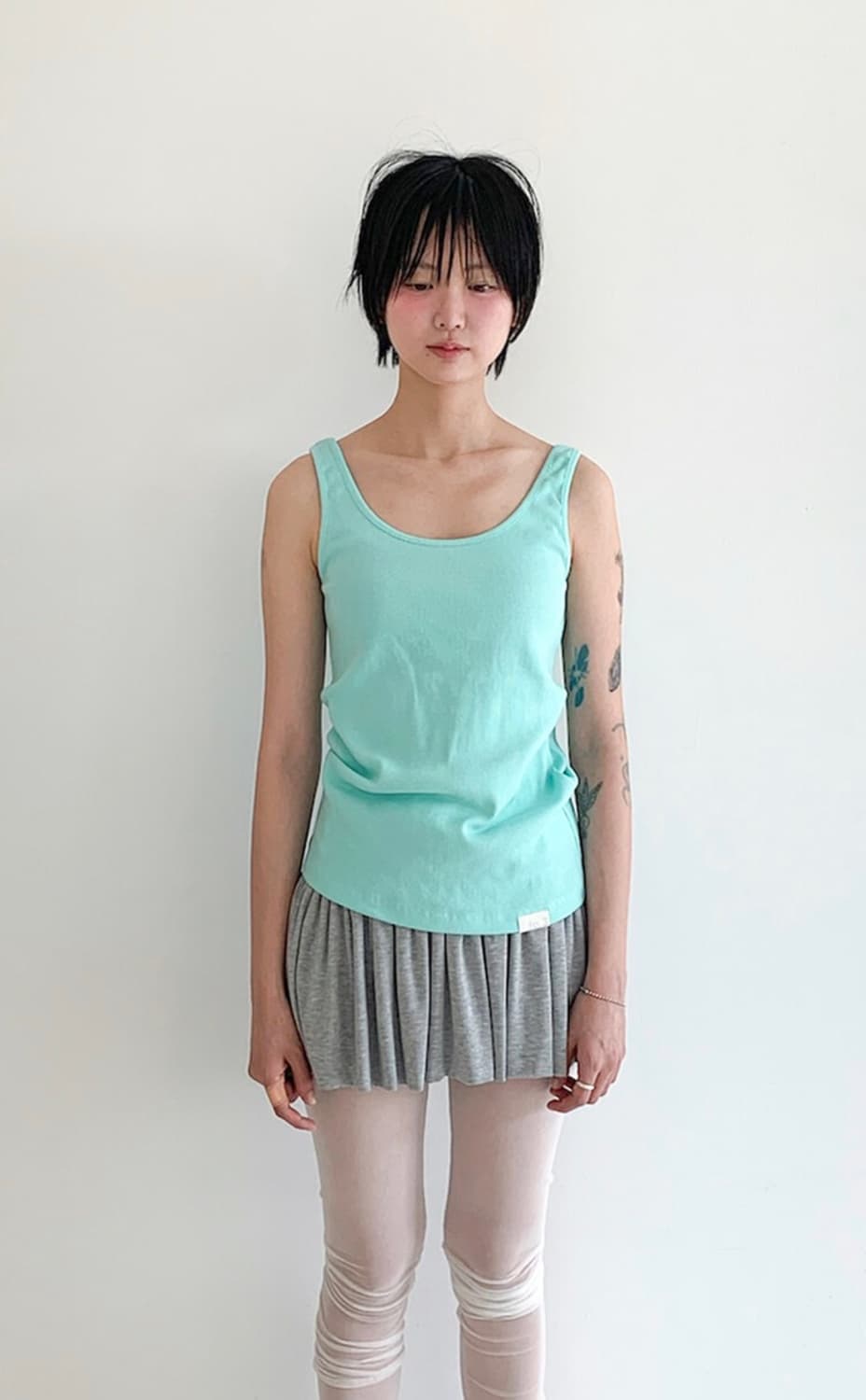 [새상품/당일배송] 샵페어리 베이직 슬리브리스 민트, 샵페어리 레이스 상품이미지1