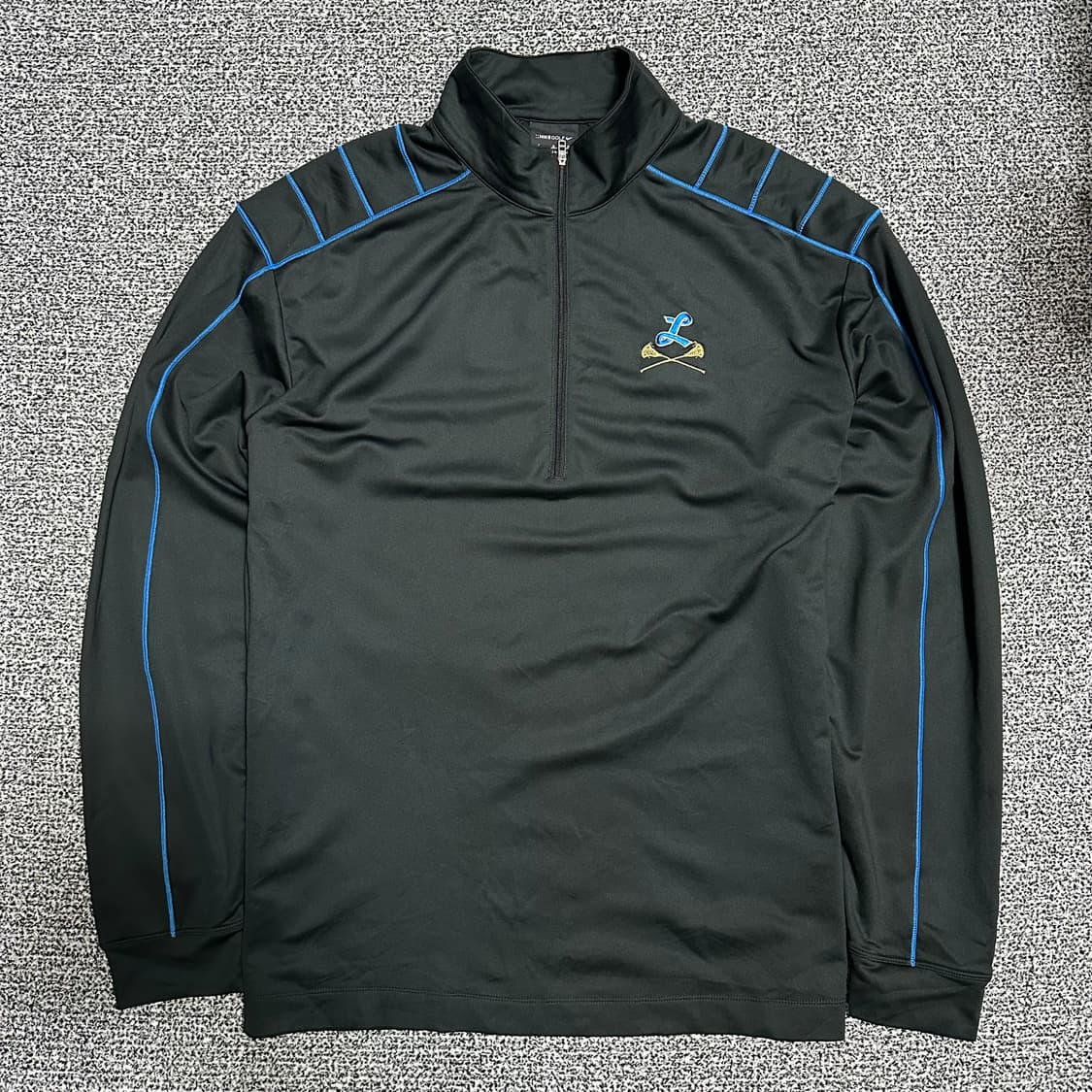 (XL추천) 나이키 골프 블랙 기능성 하프넥 반집업 상품이미지1