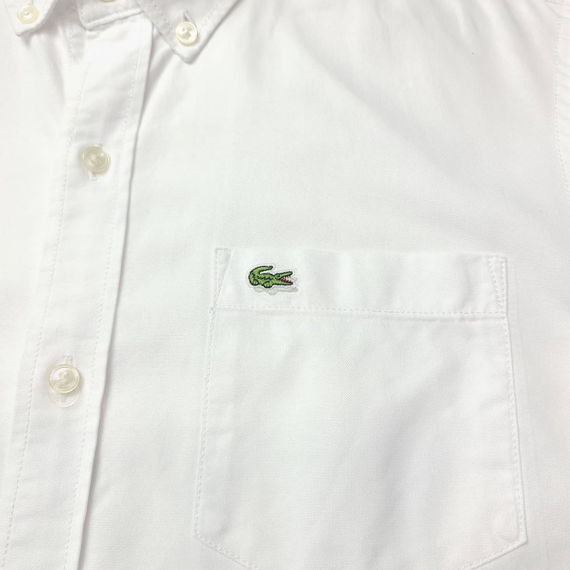 택포]라코스테 화이트 셔츠 L 상품이미지3