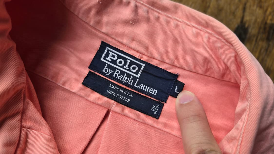 랄프로렌 Made in USA 파스텔 핑크 XXL 상품이미지2