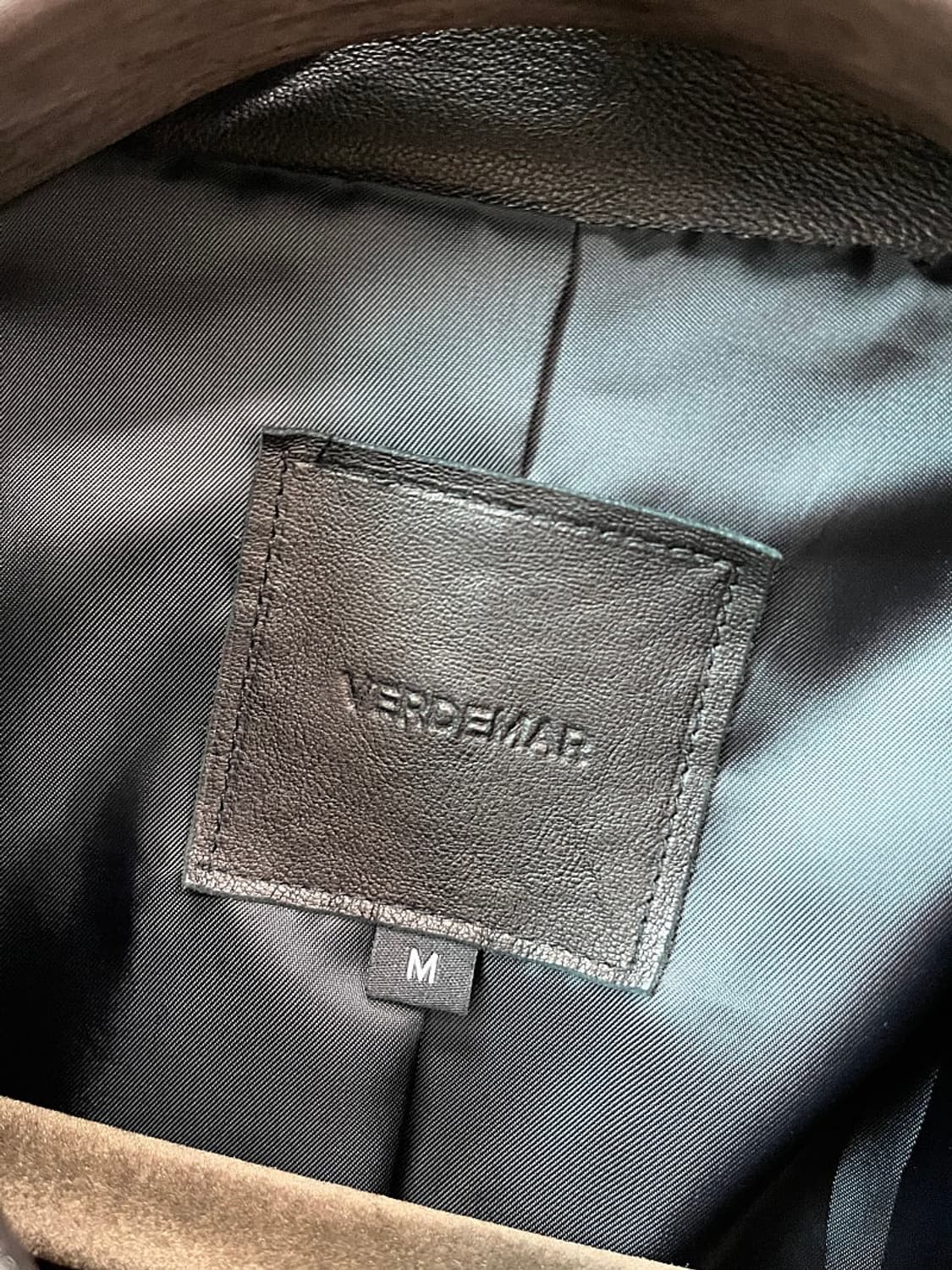 100) VERDEMAR 신형 레더 블루종  상품이미지5