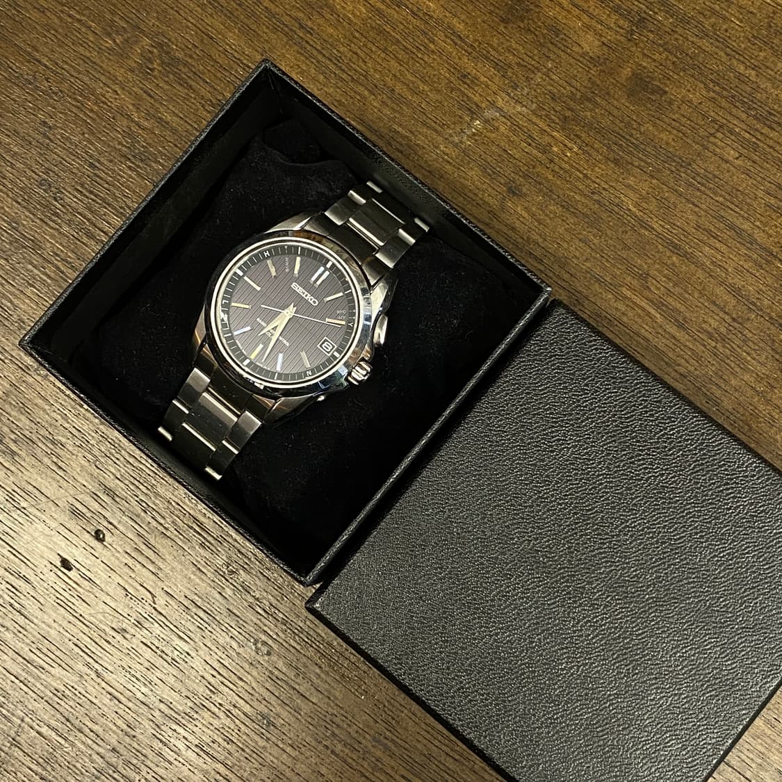 Seiko 세이코 브라이츠 솔라 쿼츠 라디오 은장 메탈 시계 상품이미지2