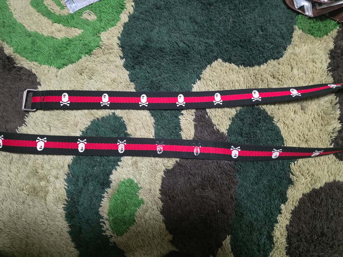 [OS] 베이프 파이레츠 사루 로고 벨트 상품이미지1