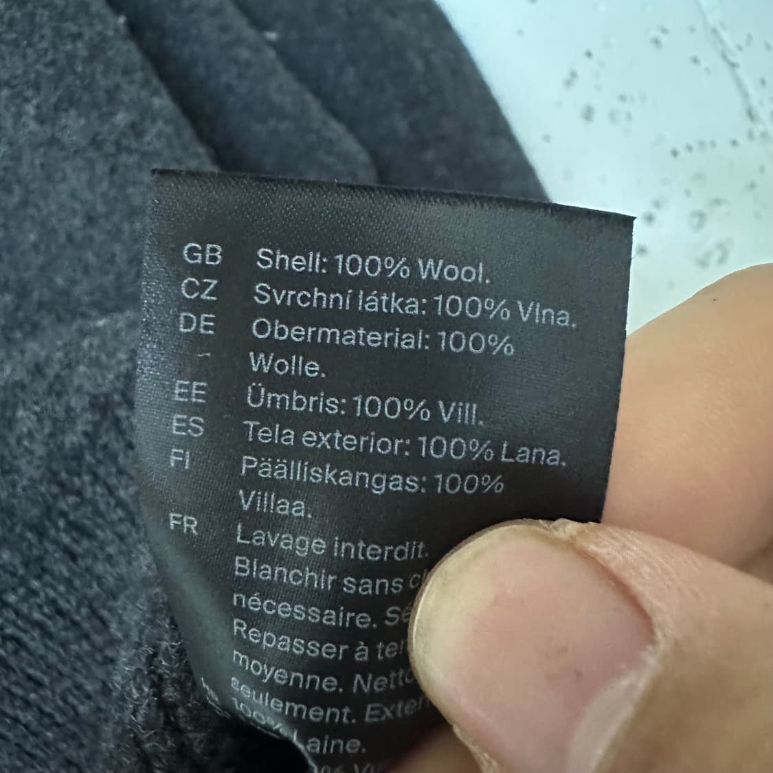 우먼XS COS 코스 울 니트 차콜 상품이미지4