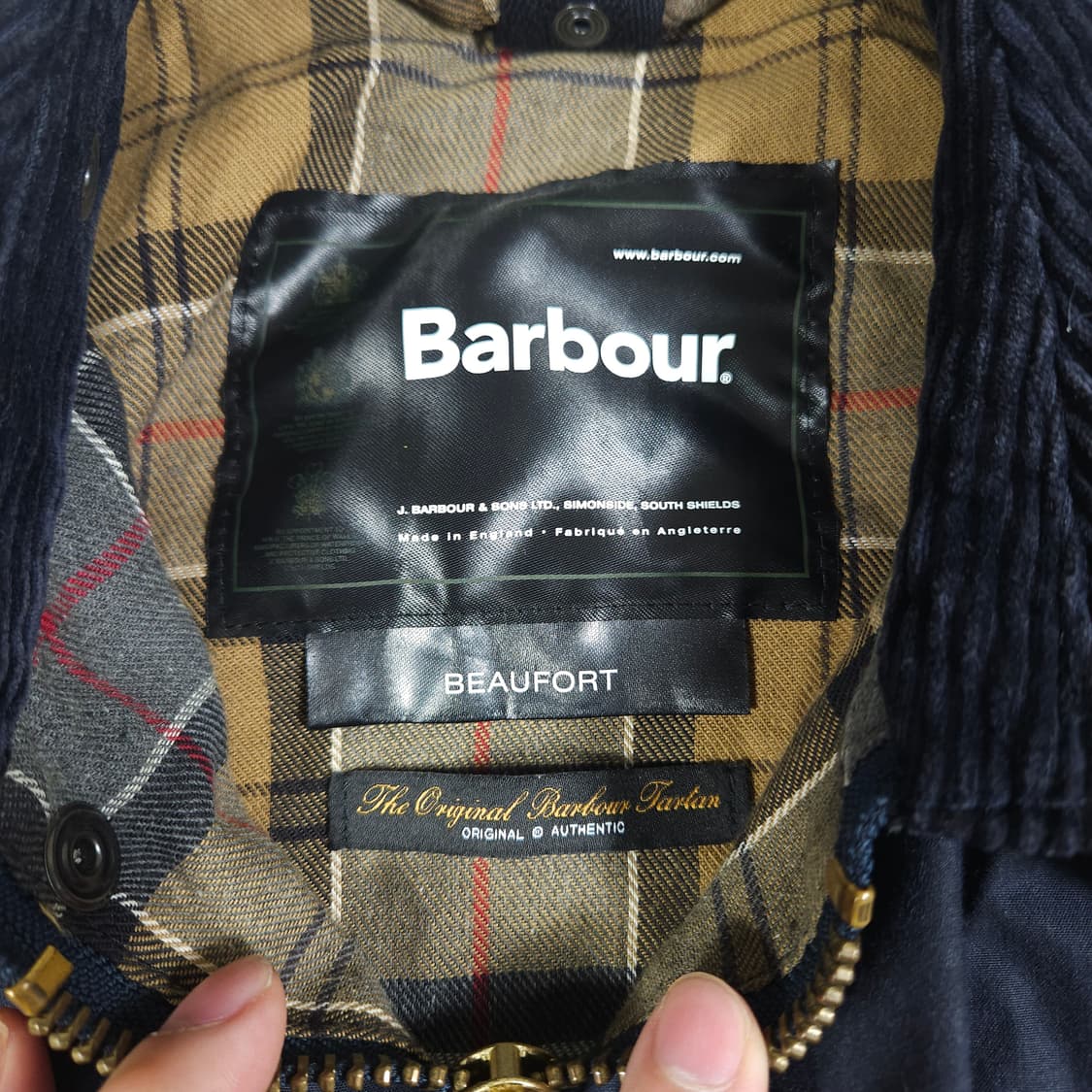 바버 뷰포드 자켓 네이비 상품이미지3