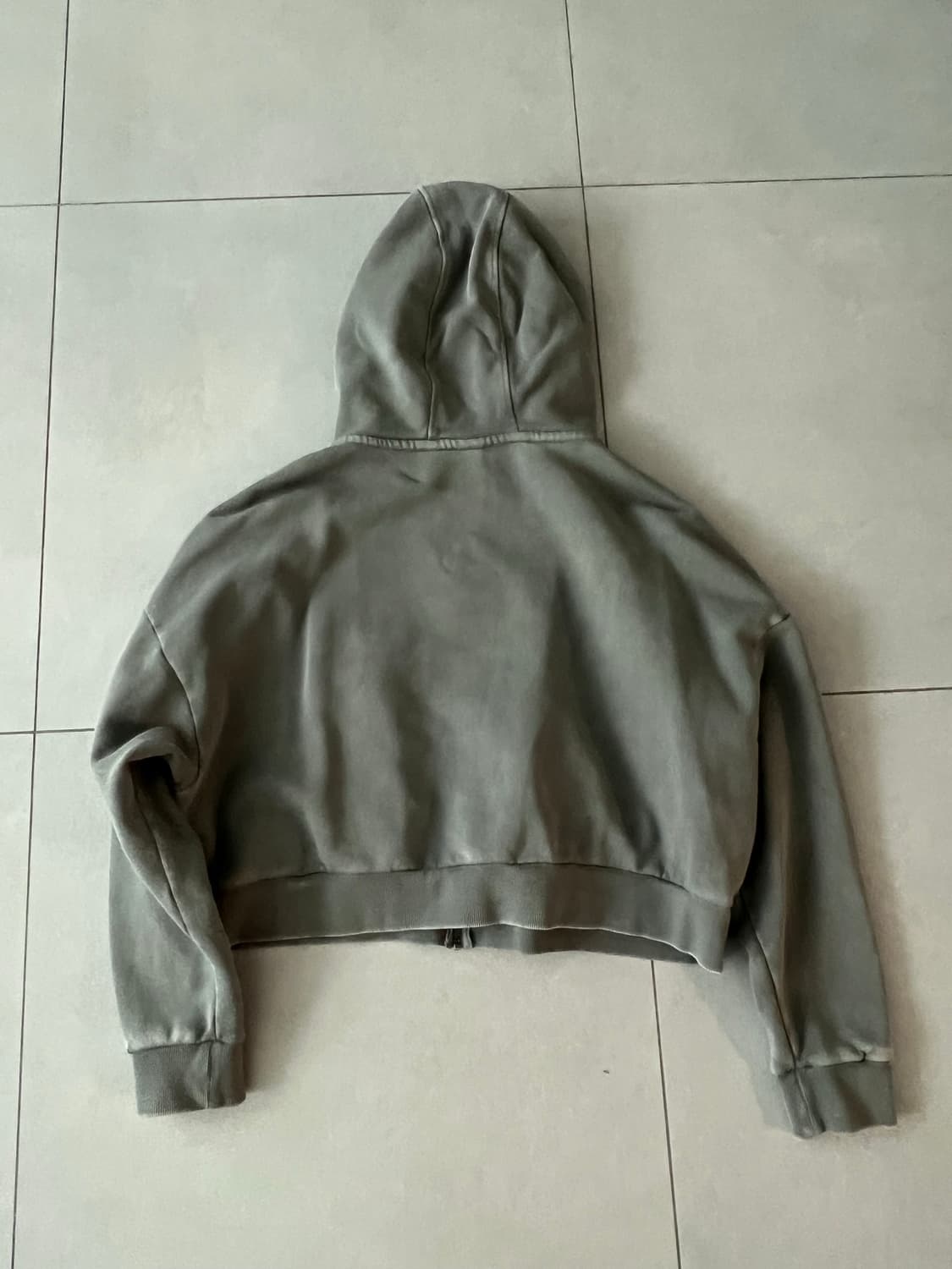 엔타이어스튜디오 크롭 후드 집업 그레이 xxs 상품이미지2