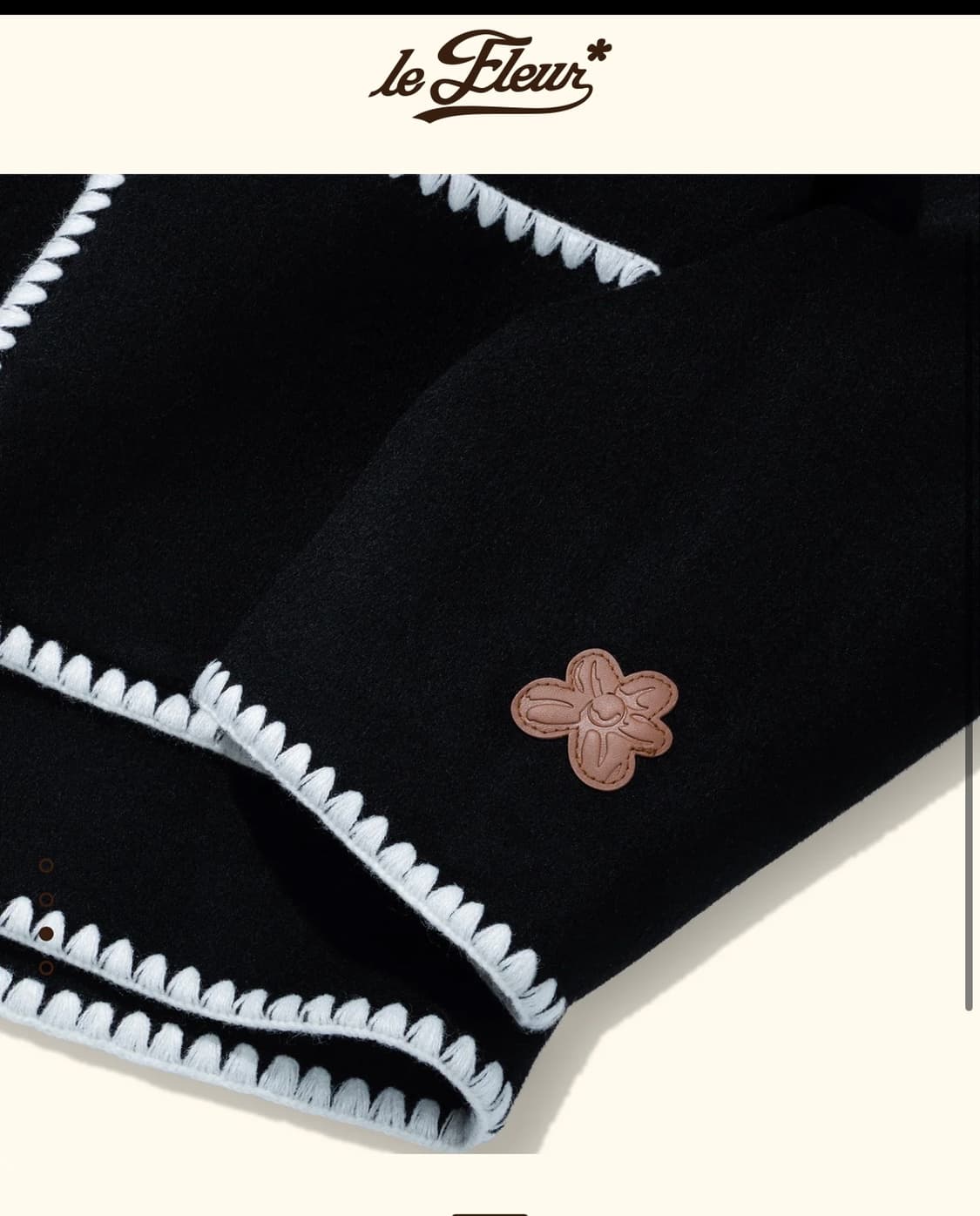 골프 르플레르 떡볶이 코트 자켓 BLANKET JACKET BLACK 상품이미지3