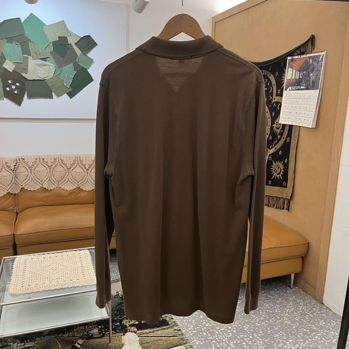 버버리 빈티지 캐주얼 초코브라운 PK 카라 롱슬리브 S C11876 상품이미지4