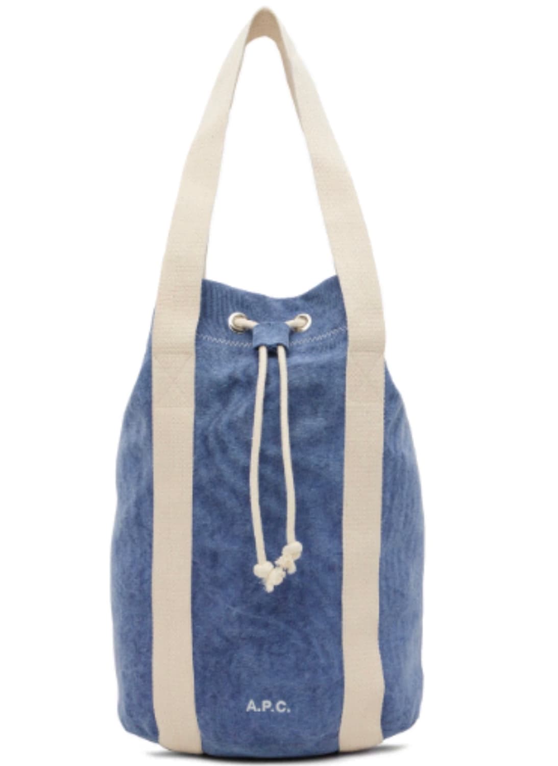 APC 아페쎄 블루 캔버스 토트백 상품이미지3