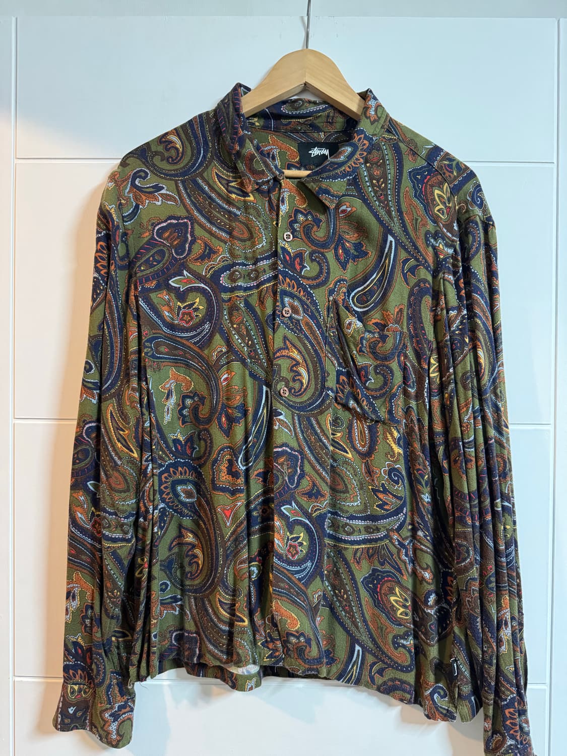 스투시 페이즐리 셔츠 M 상품이미지3