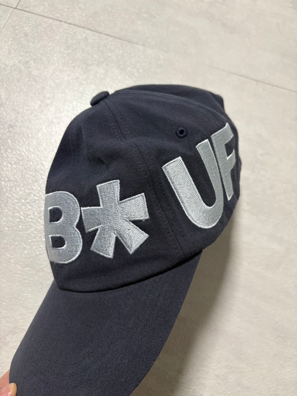 바우프 B 사이드 로고 볼캡 네이비 상품이미지3