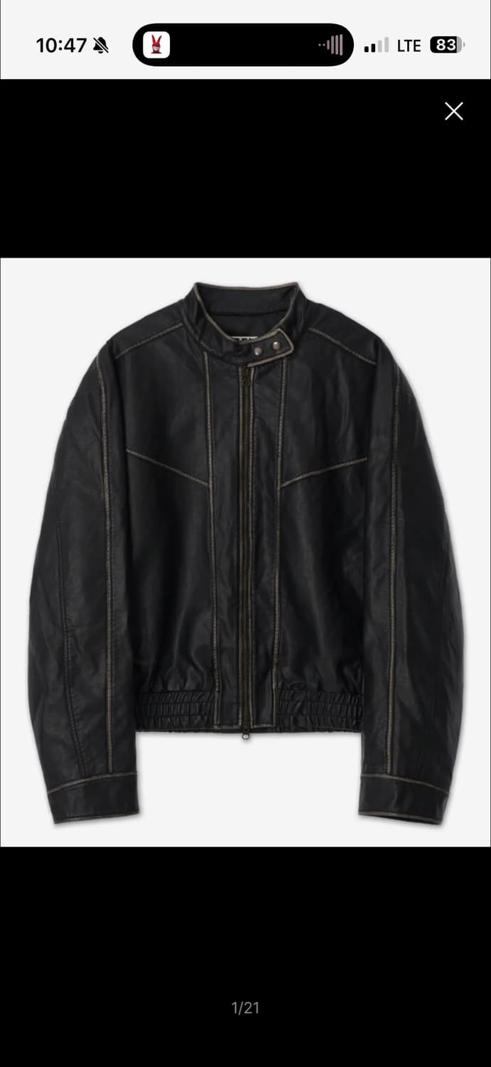 로파이 가죽자켓 L사이즈 상품이미지1