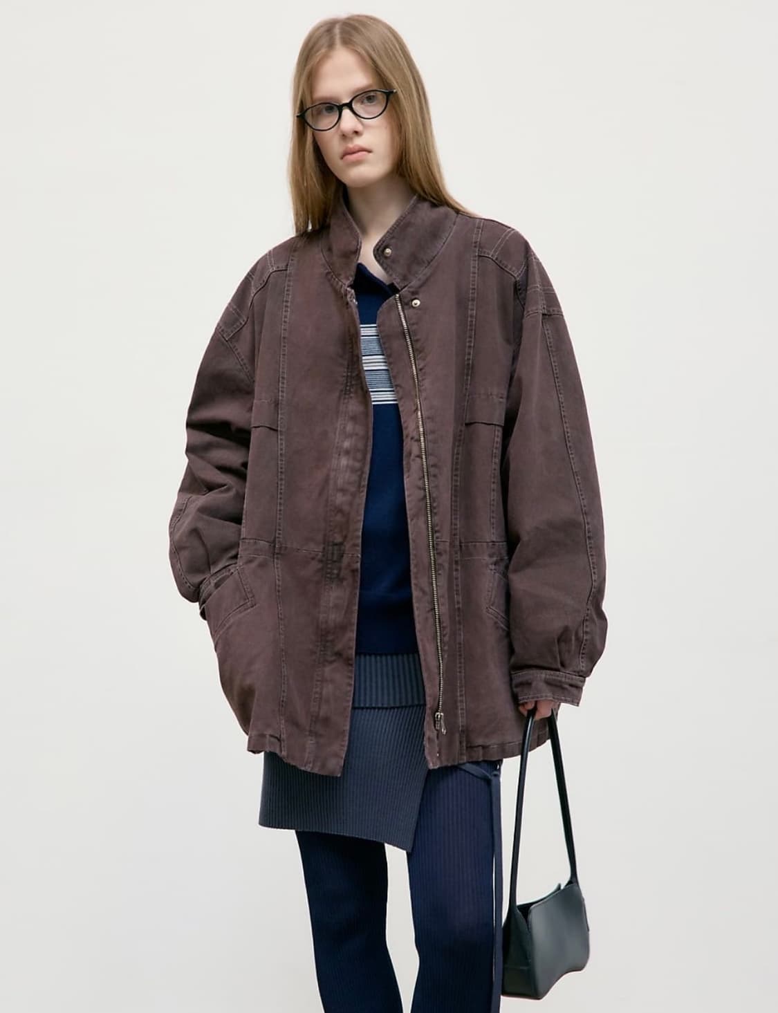 로우클래식 PIGMENT WASHED STITCH HALF JACKET 상품이미지4