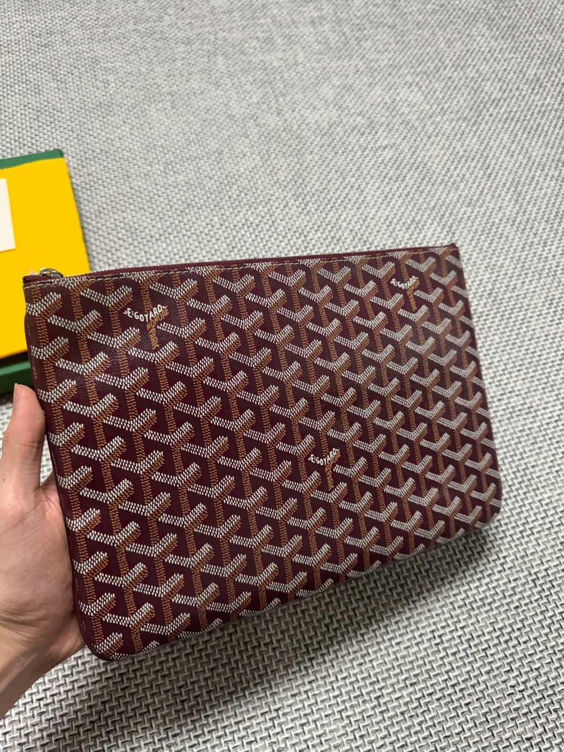 고야드 세나 클러치 버건디 mm 상품이미지4