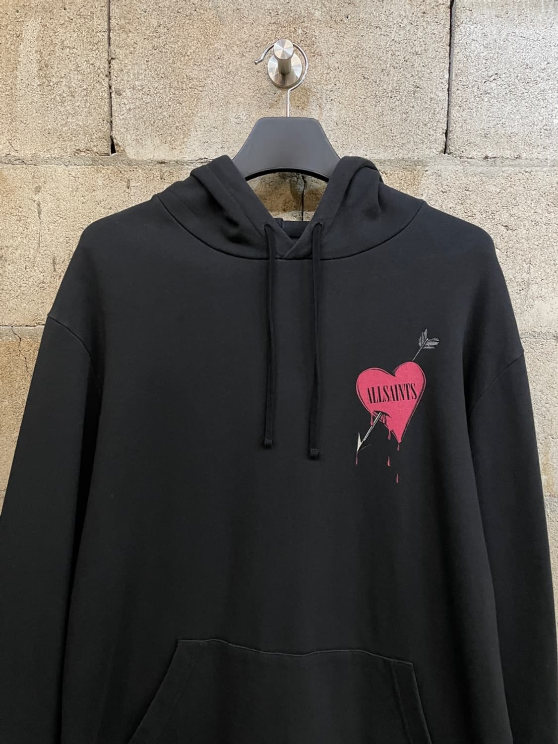 올세인츠 블리딩 하트 그래픽 후드 티셔츠  상품이미지4