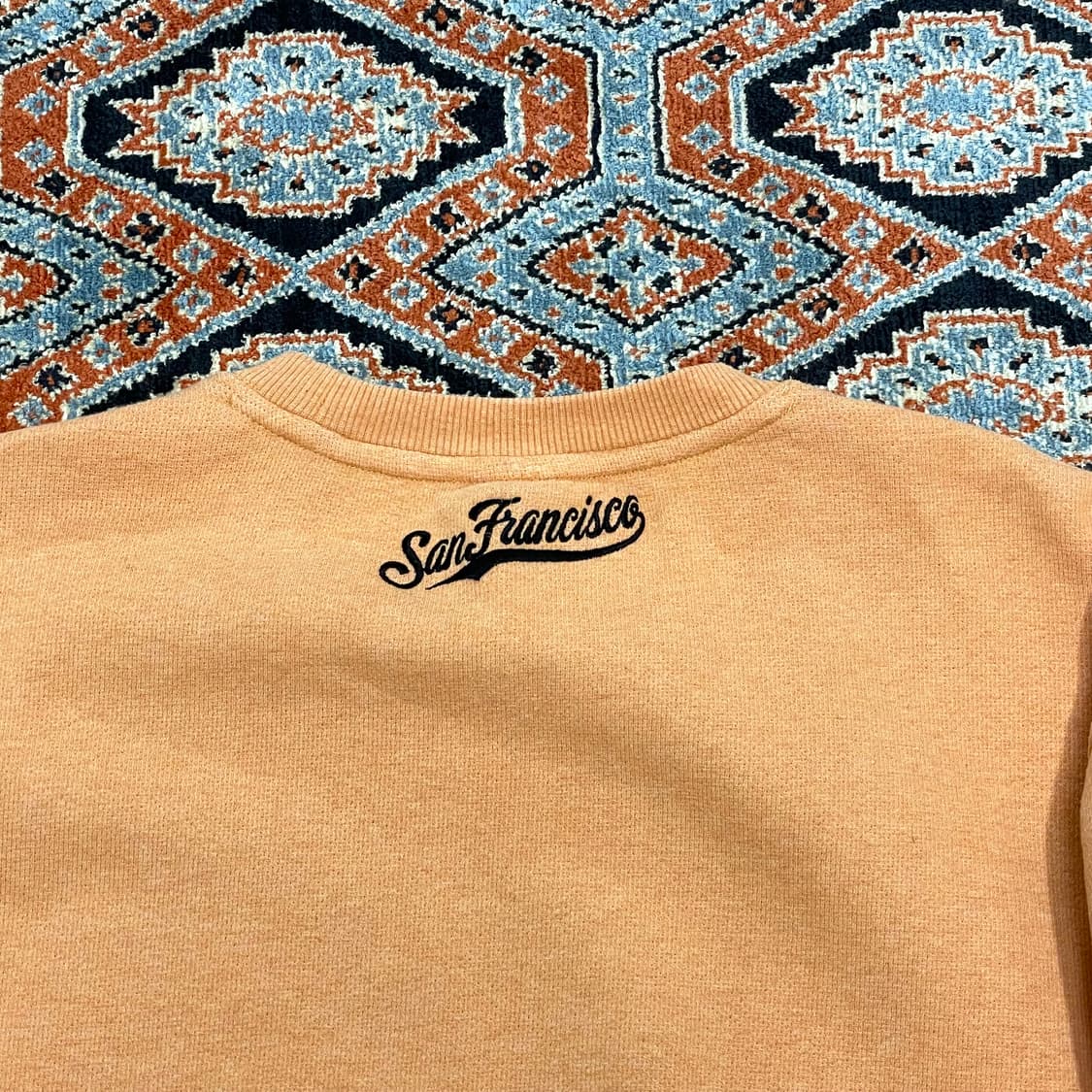 뉴에라 샌프란시스코로고 오렌지 맨투맨 티셔츠 남성105 상품이미지8