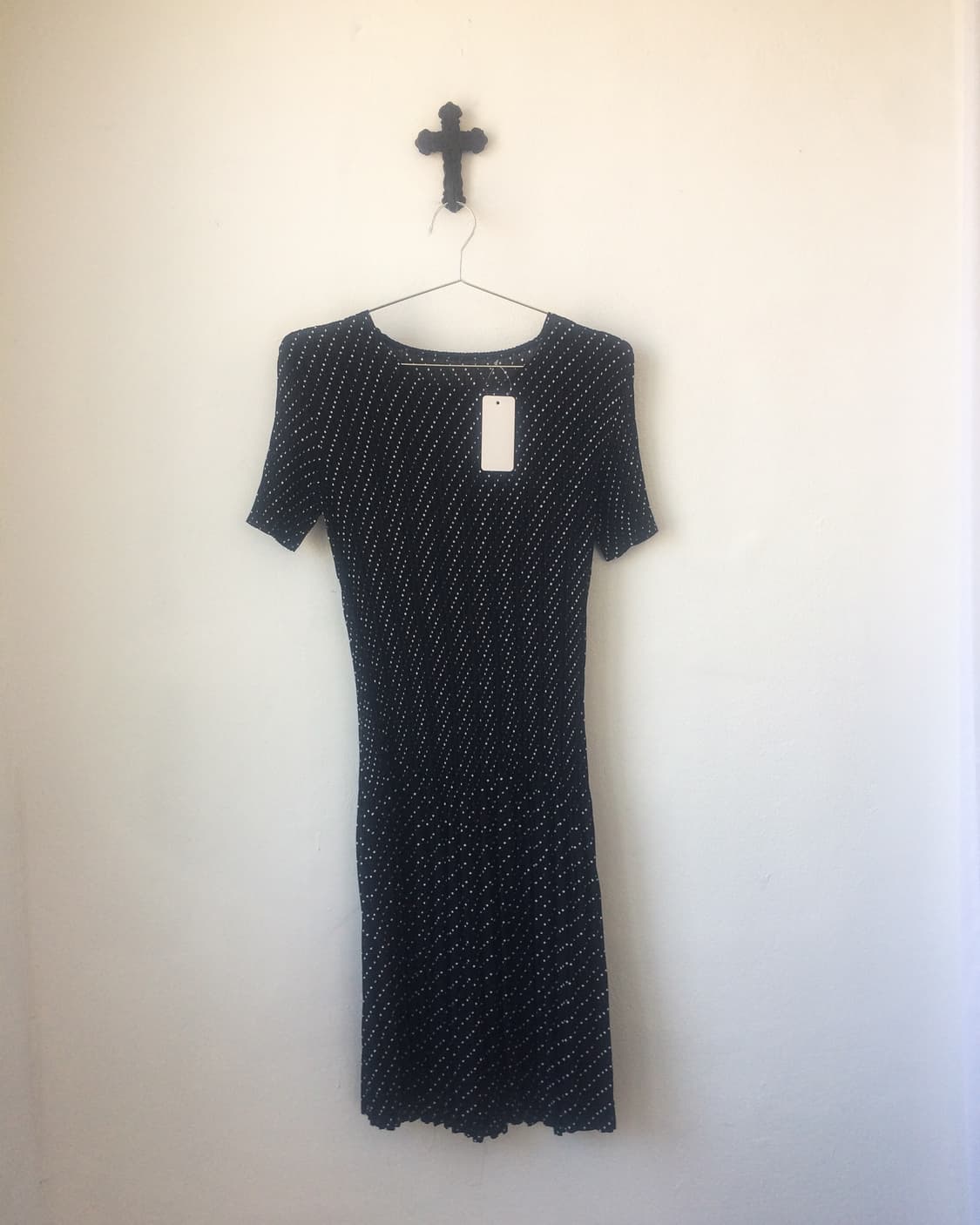 Dot pattern pleats onepiece 상품이미지2