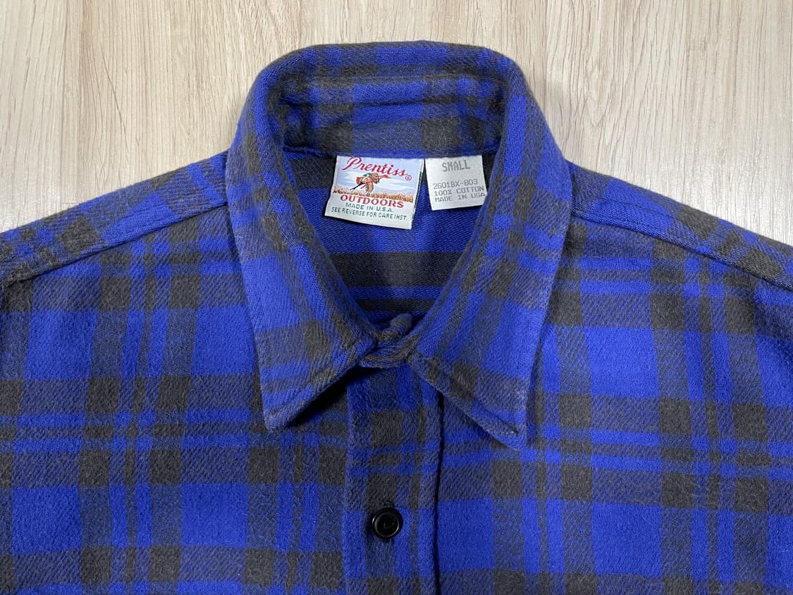 95) 70's 프렌티스 체크 플란넬 워크셔츠(미국제) 상품이미지3