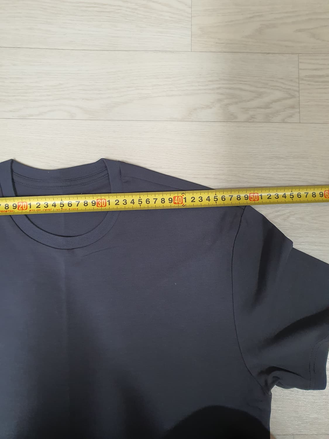 laa la 어패럴 스웨트 쇼츠 다크네이비 티셔츠 샘플 상품이미지8