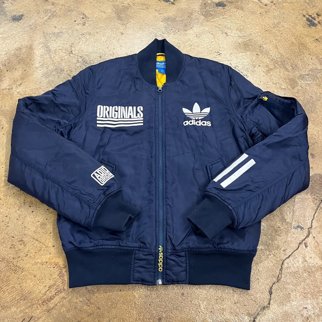 [정품/90] 아디다스 퀄팅 누빔 파이어버드 ma-1 항공자켓 b19 상품이미지2