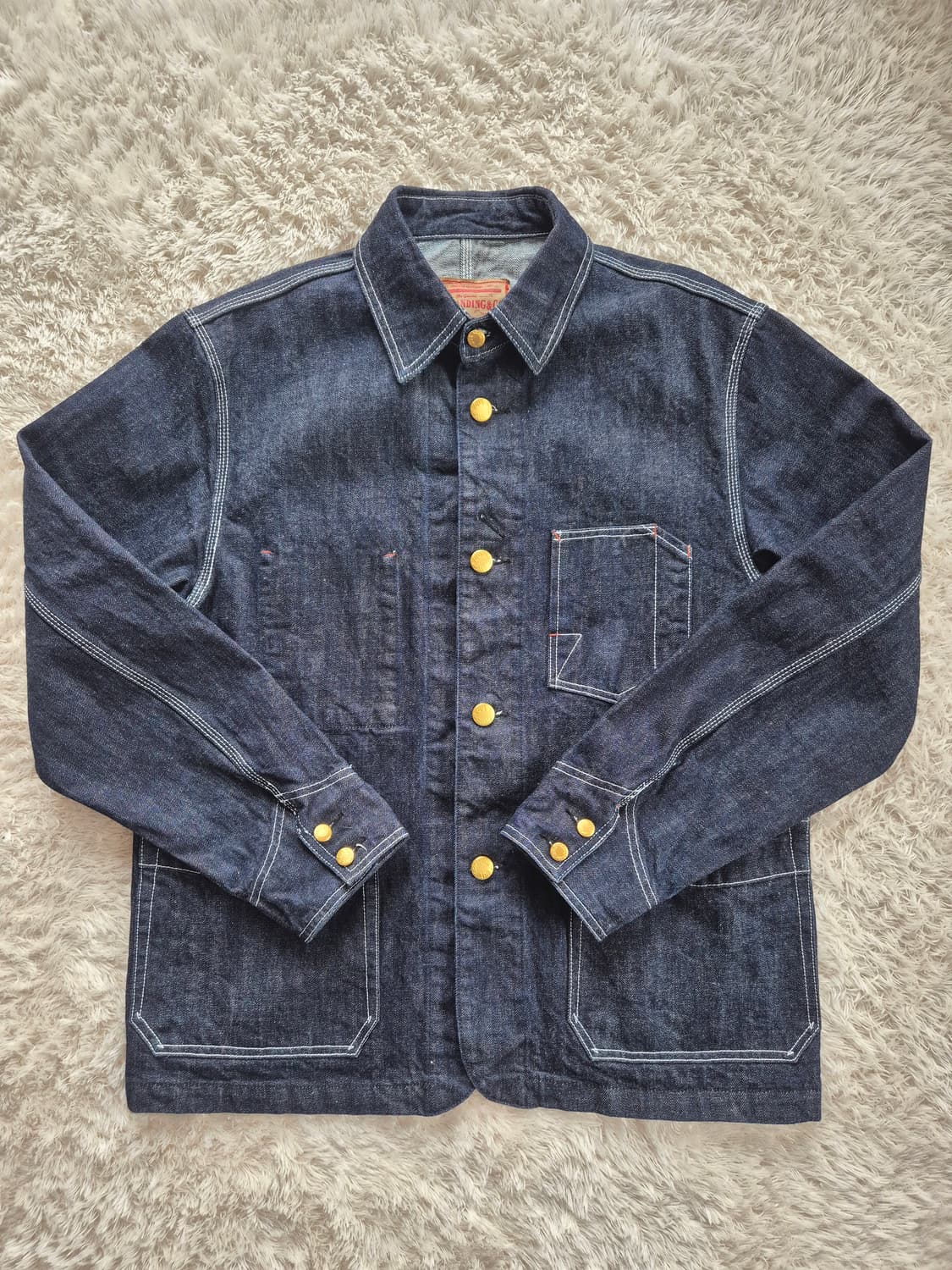 아웃스탠딩 데님 커버올 자켓 상품이미지1