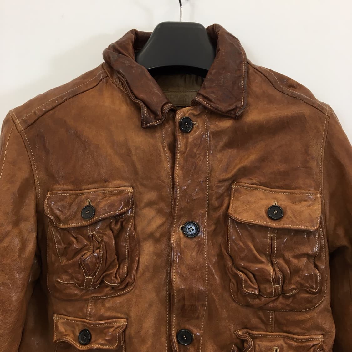 닐바렛 버팔로 쭈글이 자켓 S  상품이미지2