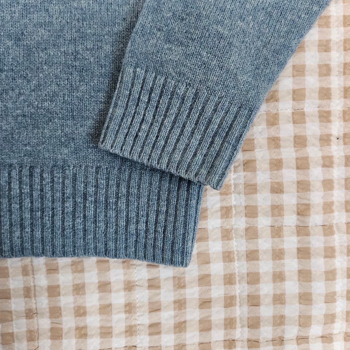 유니클로 울100 긴소매 니트 남자100 상품이미지4